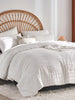 7-Piece Chic Cut Flower Bed Comforter Set, Suitable For All Seasons, Soft And Comfortable Bedding Set, Includes Comforter, Flat Sheet, Fitted Sheet, 2 Pillowshams And 2 Pillowcases, Suitable For Your Bedroom Decoration